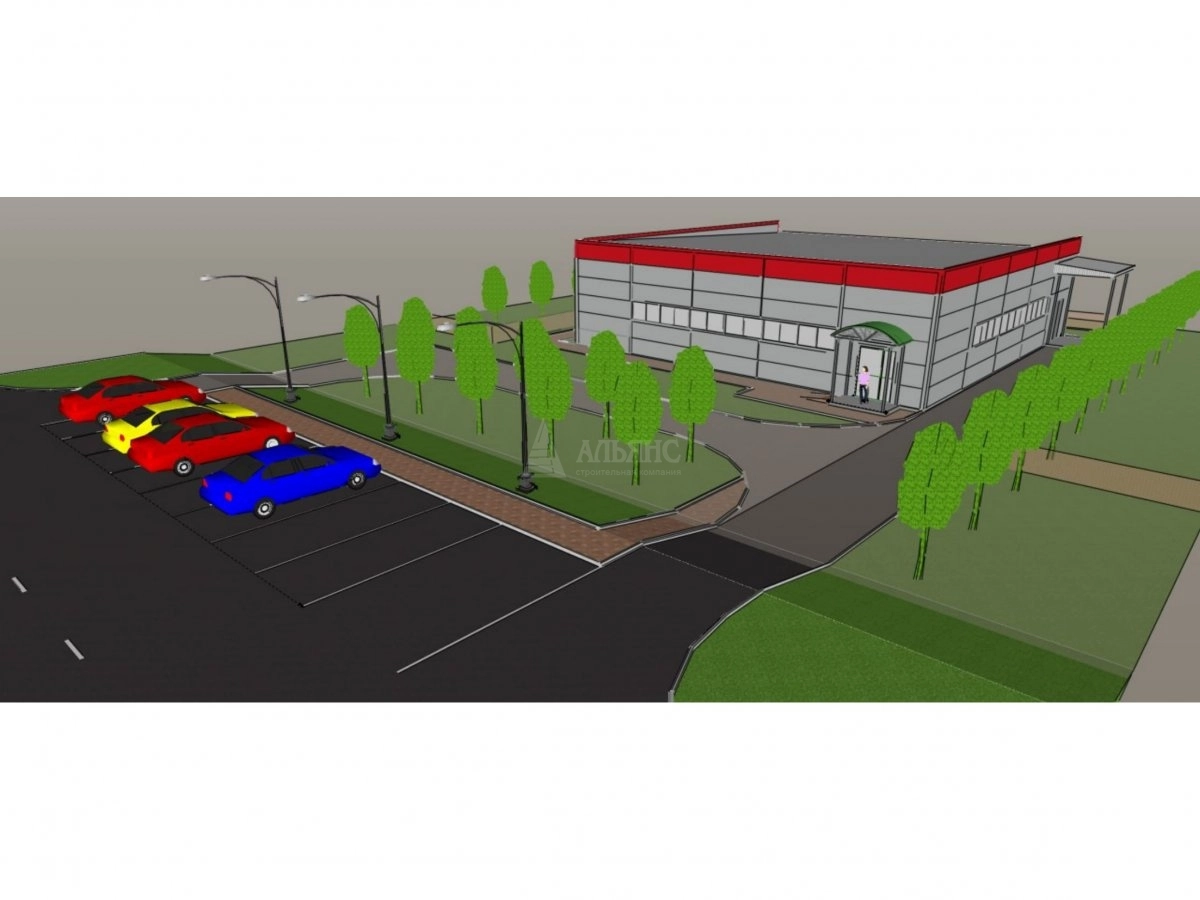 3D визуализация Магазин из сэндвич-панелей - фото 11