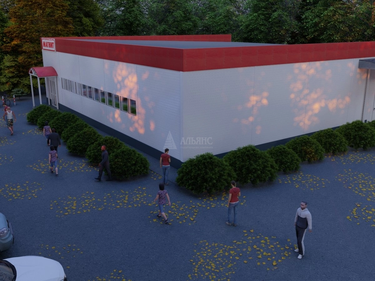 3D визуализация Магазин "Магнит" из сэндвич-панелей - фото 7