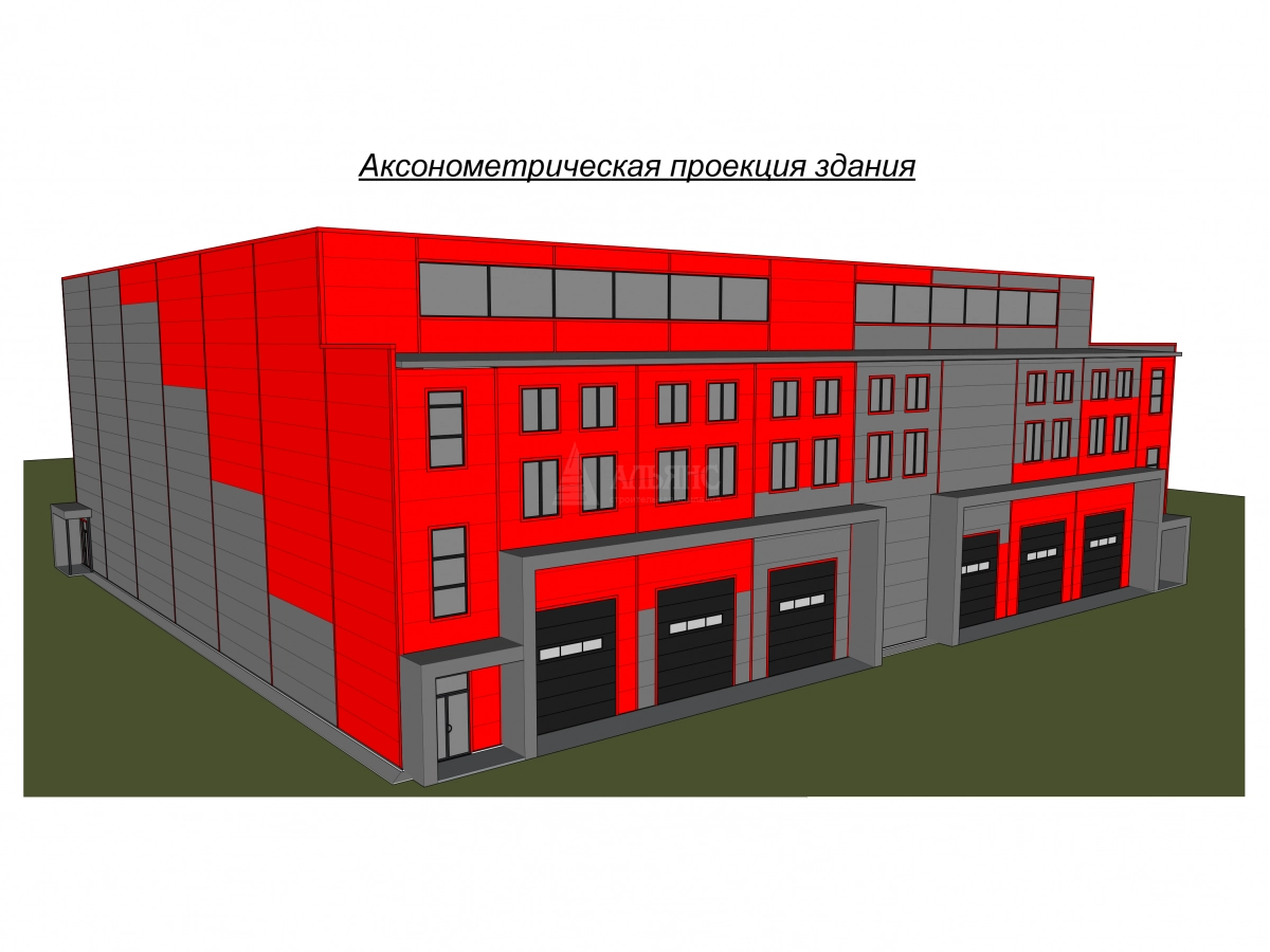 3D визуализация Склад-ангар из сэндвич-панелей - фото 11