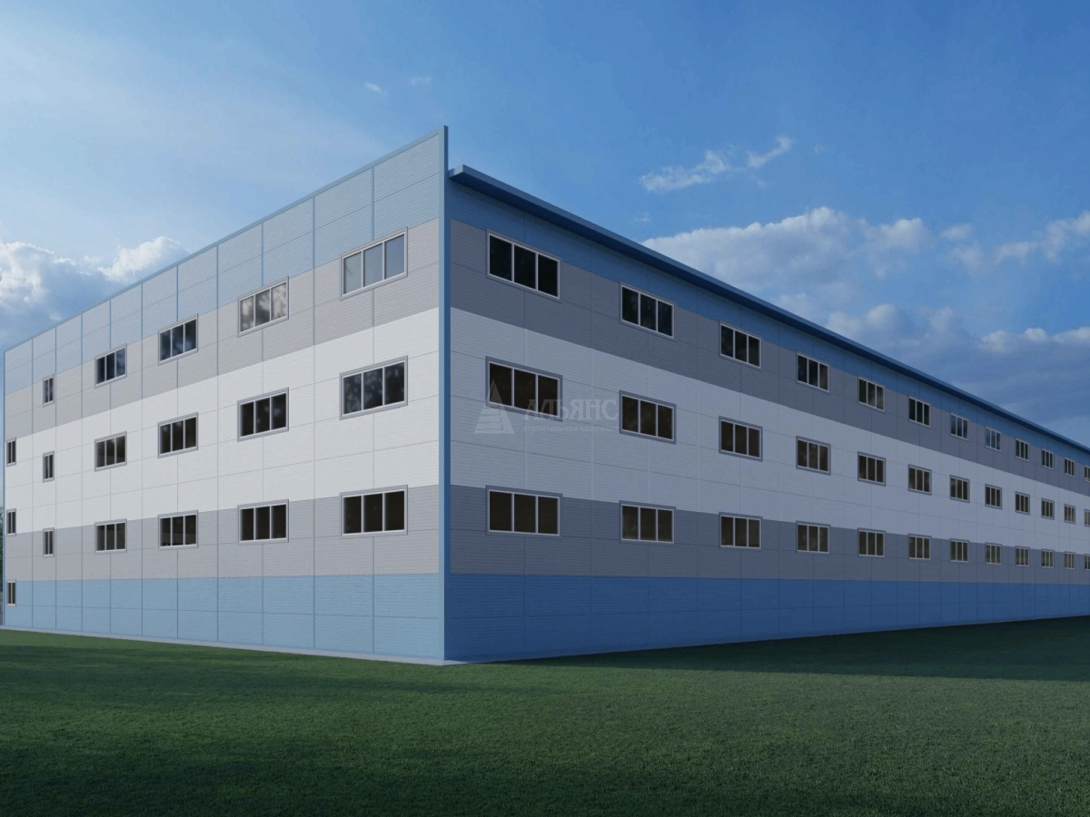 3D визуализация Склад из сэндвич-панелей - фото 4