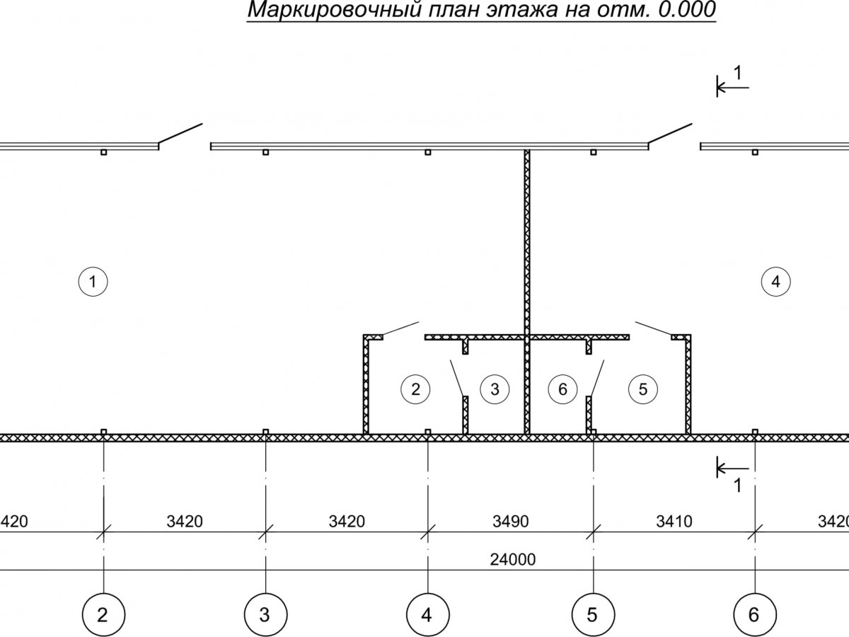 Планировка Проект павильона из сэндвич-панелей -  фото 1