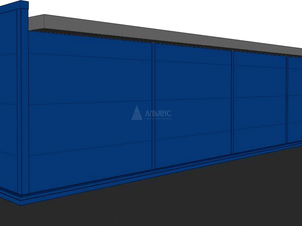 3D визуализация Проект павильона из сэндвич-панелей - фото 10