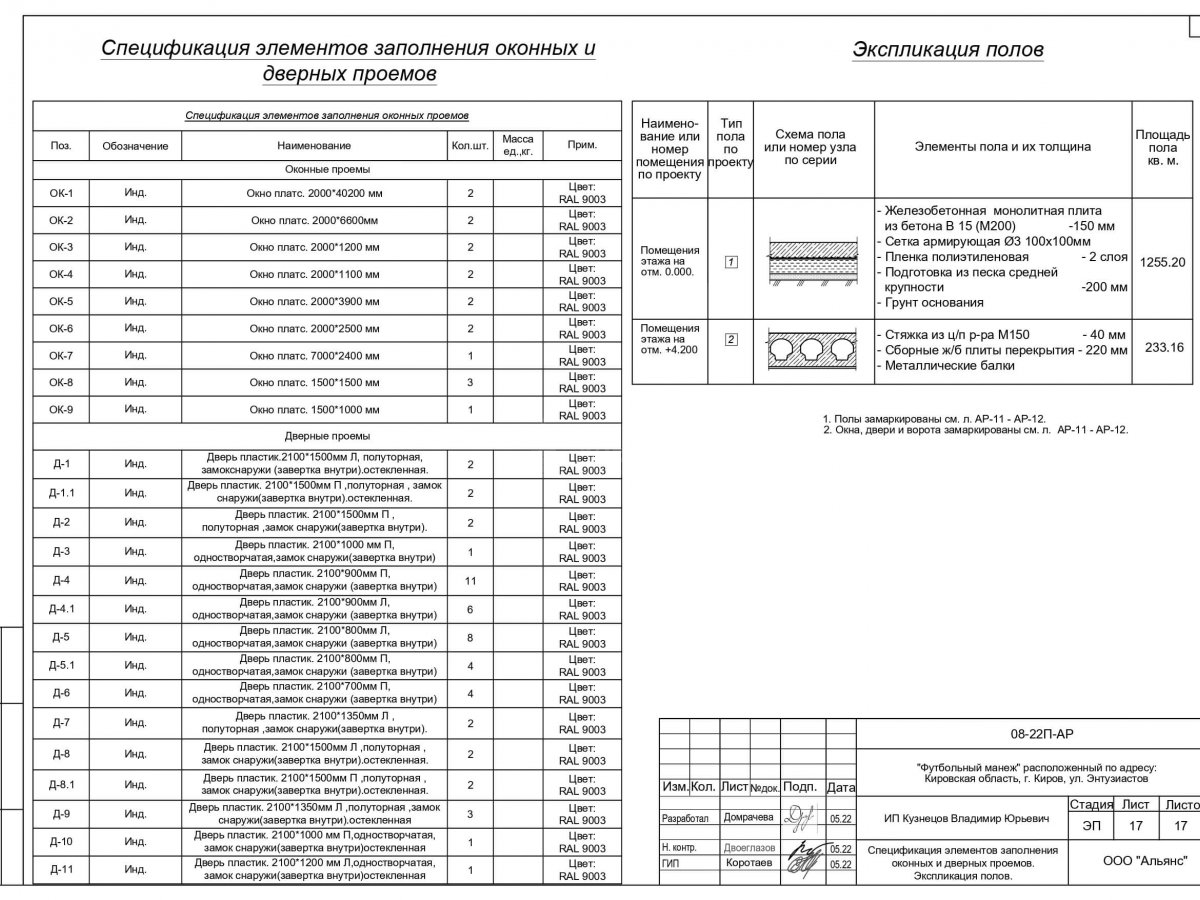 Планировка Футбольный манеж из сэндвич-панелей -  фото 6